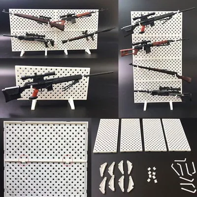 1/6 Scale Weapons Display Wall Show Storage Stand For Modular Gun Rack Models • £3.59