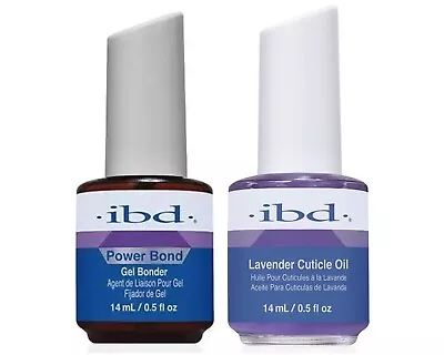 IBD Power Bond Gel Bonder & Lavander Cuticle Oil 0.5 Oz Combo • $18.26