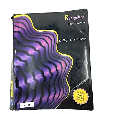 Prealgebra MyMathLab Pkg By K. Elayn Martin-Gay (2004 CD-ROM Paperback) 4th Ed. • $53.80