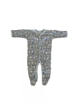 Size 0 Baby Romper Suit White Polar Bears “TARGET” Wondersuit Blue Cotton Romper • $3.95