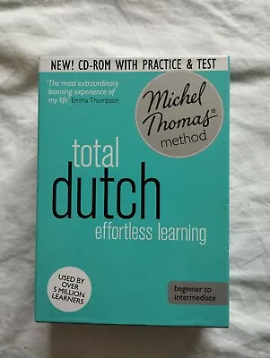  Total Dutch By Michel Thomas 8CDs Plus CD Rom Excellent Condition • £48