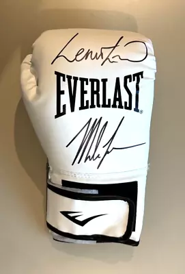 Mike Tyson & Lennox Lewis Signed Boxing Glove With COA • £18