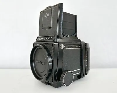 [Very Good] MAMIYA RB67 Pro Camera Body W/ WLF 220 Film Back & 35mm Adapter • $199