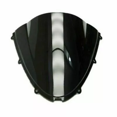 Double Windscreen Windshield For Kawasaki Ninja ZX10R 2006-2007 ZX6R 05-08 Black • $20.02