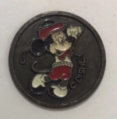 Vintage 1” Disney Golfing Mickey Mouse Token Coin Badge Disneyland • $15.68