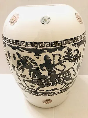 100 Year Old Vietnamese Bien Hoa Ceramic Pottery Vase 13 X 9 Inches • $128.22