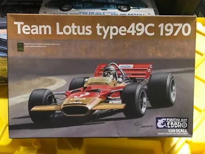 Ebbro 1/20 Scale Team Lotus 49c 1970  Formula One  Model Kit • $39.99