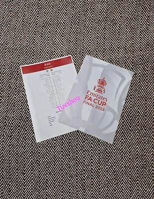 Manchester United V Man City FA CUP FINAL 2023 3/6/23 Official LINE-UP Only! • £5.99