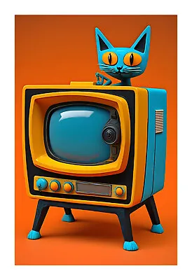 1950s Atomic Age TV And Kitty Cat Peekaboo E11 • $19.99
