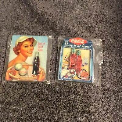 2 Retro Coco-Cola Fridge Magnets- Unopened • £4.50