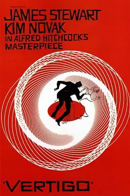 Vertigo Vintage Alfred Hitchcock Movie Poster • $9.99