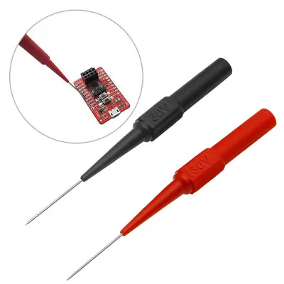2PCS Multimeter Test Lead Back Probes Sharp Needle Micro Pin UK Stock • £3.39