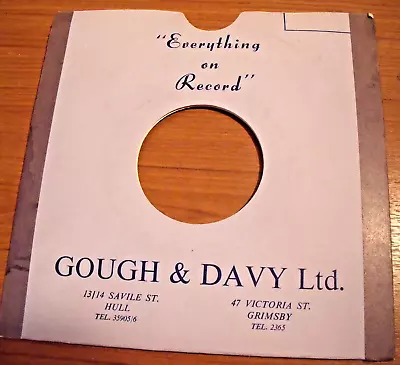 £7.99 • Buy Vintage 1950's Gough & Davy Ltd 7  Vinyl Record Cardboard Sleeve - Excellent