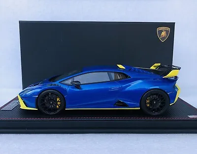 1/18 MR Collection Lamborghini Huracan STO Blue Nethuns Limited 25 Pcs With Case • $595