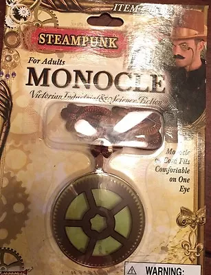 Steampunk Monocle Victorian Science Fiction-Costume Jewelry • $5.99