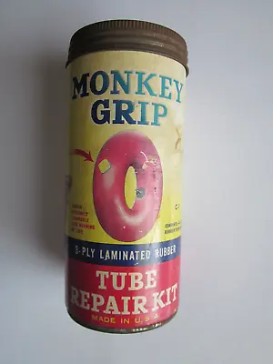 Vintage Monkey Grip 3-Ply Laminated Rubber Tube Repair Kit. • $10