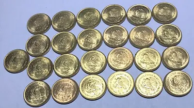 20 Cents Mexico Lot Of 50 Coins 1983 UNC KM# 491 Olmec Culture Twenty Centavos • $26