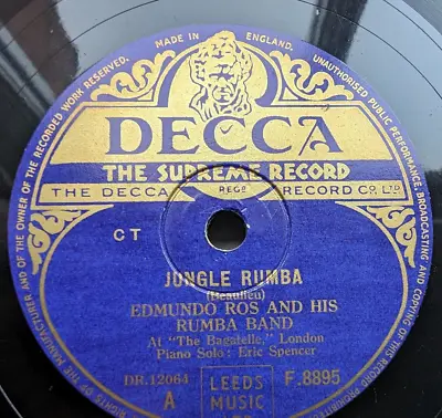78 Rpm Latin - Edmundo Ros Jungle Rumba/ Tia Maria (E) • £5
