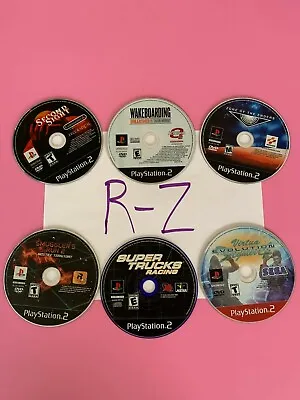 PS2 Sony Playstation 2 (R-Z) PICK & CHOOSE *Discs* B3G1 Buy 3 Get 1 Free • $3.95