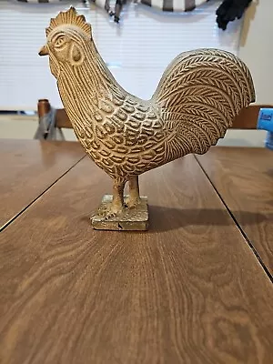 Vintage Cast Iron Rooster Figurine • $24.95