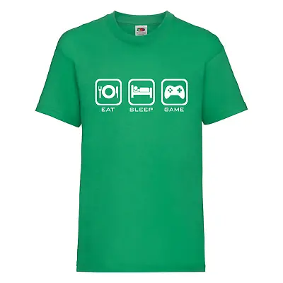 Eat Sleep Game  - Kids Gaming T-Shirt Christmas Gift For Gamers/Gaming Fans • £11.99