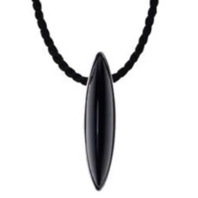 $350 LALIQUE Eclat BLACK Crystal SILVER Pendant Enhancer Necklace NIB Pendent  • £168.74