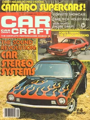 Car Craft 1978 Sept - Mustang Ii-roush Joint Venture • $14.95