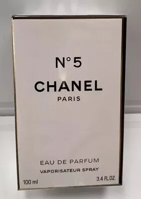 CHANEL No5 ~ 100ml Eau De Parfum ~ New Cellophane Sealed ~ AUTHENTIC ~ FREE P&P • £89