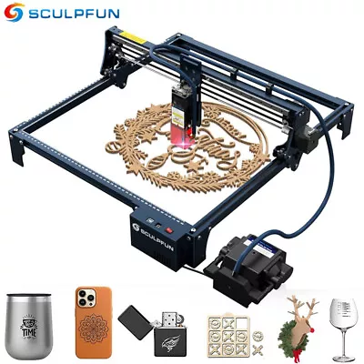 SCULPFUN S30 5W Laser Engraving Machine W/ Automatic Air-assist System Kit K4K4 • $281.93