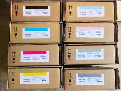 8 Of Set Genuine EPSON 350ml Ink T5961 T5962 T5963 T5964 T5965 T5966 T5967 T5969 • $698