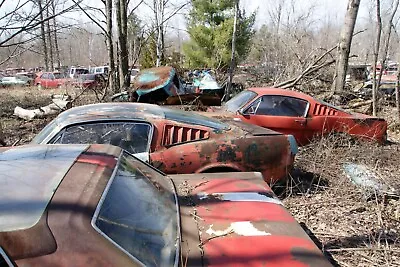 Junkyard Mustang Fastback  | POSTER 24 X 36 INCH | Vintage Classic • $23.99