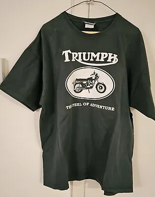 Vintage Triumph Motorcycles 2001 Brit Jam T Shirt Mens Size XL • $149.99