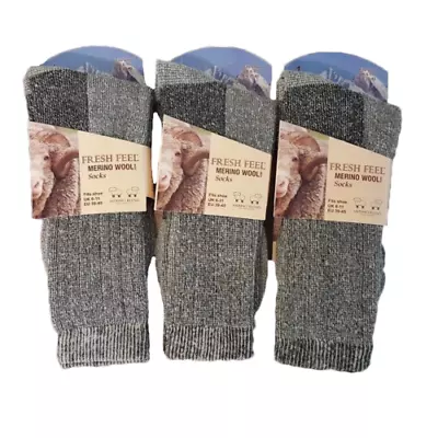 36 Pairs Men's Merino Wool Socks Outdoor Walking Work Boot Thermal Socks 6-11 • £11.99