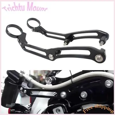 Motorcycle Shocks Remote Reservoir Bracket Clamps For Harley Touring Glide 14+ • $94.90