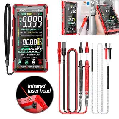 Smart LCD Digital Multimeter AC Voltage NCV Tester Resistance Meter 9999 Counts • £24.09