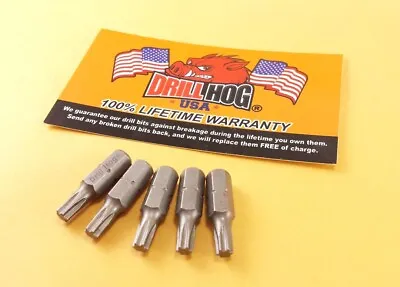 Drill Hog® T-20 Torx Bit T-20 Star Bit T-20 X 1  Insert Lifetime Warranty 5 Pc • $6.64