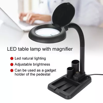 10X Magnifying Glass Lamp 36LED Light Magnifier Desk Table Task Craft Work Bench • $22.99
