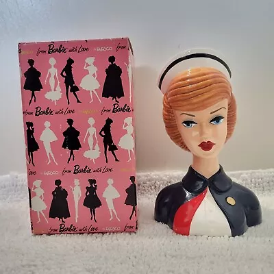 Enesco Mattel From Barbie With Love Barbie Nurse 1994 Head Vase #124397 READ • £43.42