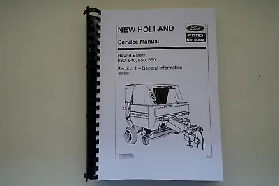 £19.98 • Buy New Holland  640 650  Round Baler   Service Manual