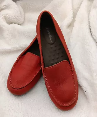 Eddie Bauer Women's Leather Ellensburg Cinnabar Loafer Sz 8 • $42.50