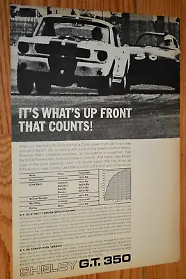 ★★1966 Mustang Shelby Gt350 Original Vintage Advertisment Ad-66 Gt 350 Ford • $12.99