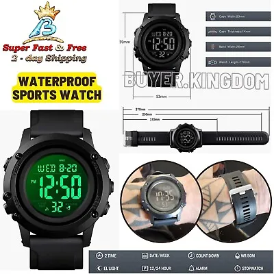$28.80 • Buy Relojes De Hombre Casio Reloj De Cuarzo Para Casual Vestir Black LED Sport Watch