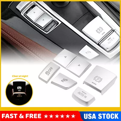 Car Gear Shift Knob Switch Button Cover Trim For BMW 5 6 7 F10 F07 X3 X4 F25 F26 • $11.99