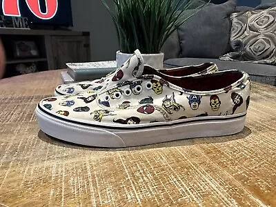 Vans Marvel Heads Avengers Black Panther Iron Spider Captain Hulk Shoes Size 12 • $28