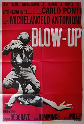 Antonioni Blow Up Hemmings Redgrave Original Poster 2 Sh 1967 Swinging London • $1290