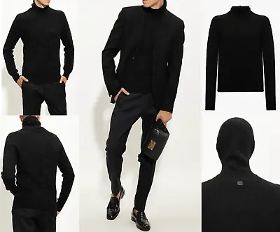 Salvatore Ferragamo Turtleneck Sweater Hooded Jumper Sweatshirt Pullover M • $688.42