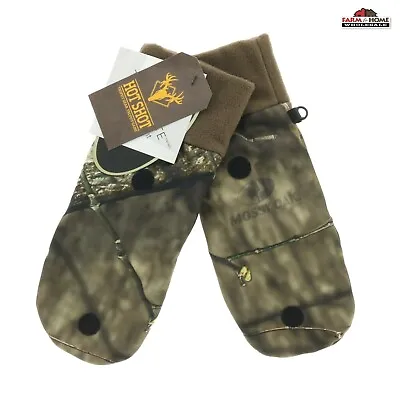 Hot Shot Mossy Oak Camo Pop Top Gloves Mittens Insulated Size Large ~ New • $14.95