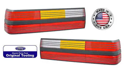 1985-1986 Ford Mustang SVO & 1993 Cobra Taillights Tail Lights Lamps LH RH Pair • $224.95