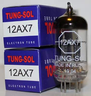 $64.95 • Buy Matched Pair Tung Sol 12AX7 / ECC83 Pre-amp Tubes, Brand NEW In Box !
