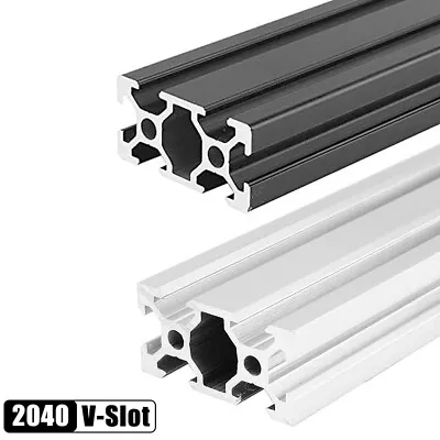 2040 V-slot Aluminum Profile Extrusion 100-1500mm Linear Rail For CNC 3D Printer • $42